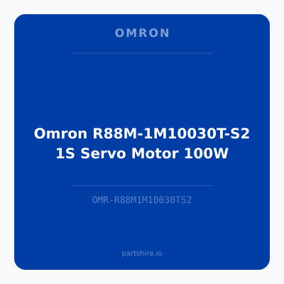 Omron R88M-1M10030T-S2 1S Servo Motor 100W