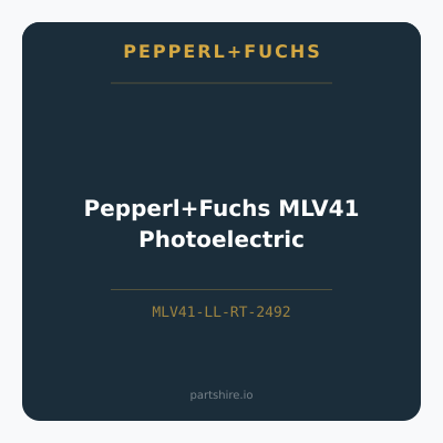 Pepperl+Fuchs MLV41 Photoelectric