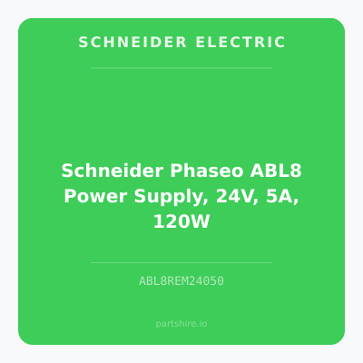 Schneider Phaseo ABL8 Power Supply, 24V, 5A, 120W