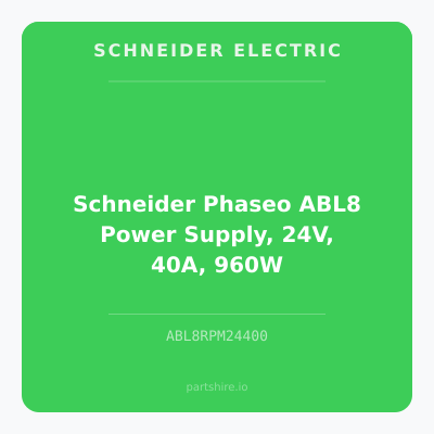 Schneider Phaseo ABL8 Power Supply, 24V, 40A, 960W