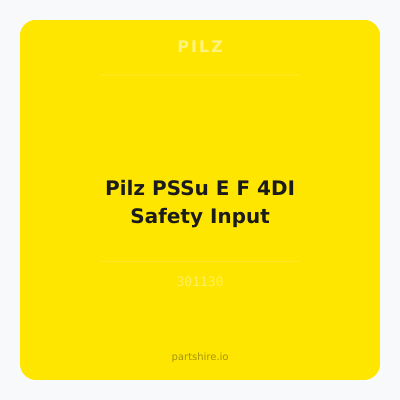 Pilz PSSu E F 4DI Safety Input