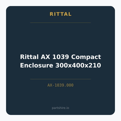 Rittal AX 1039 Compact Enclosure 300x400x210