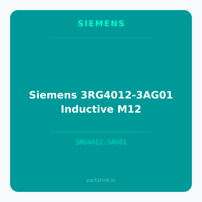 Siemens 3RG4012-3AG01 Inductive M12
