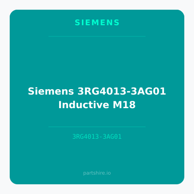 Siemens 3RG4013-3AG01 Inductive M18