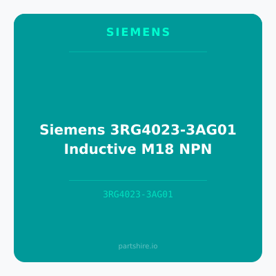 Siemens 3RG4023-3AG01 Inductive M18 NPN