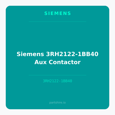 Siemens 3RH2122-1BB40 Aux Contactor