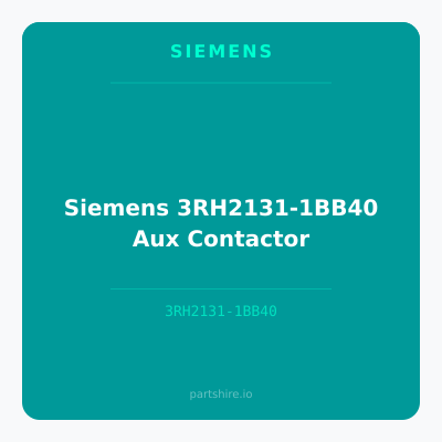 Siemens 3RH2131-1BB40 Aux Contactor