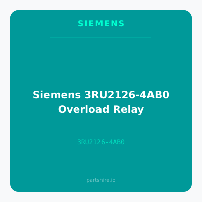 Siemens 3RU2126-4AB0 Overload Relay