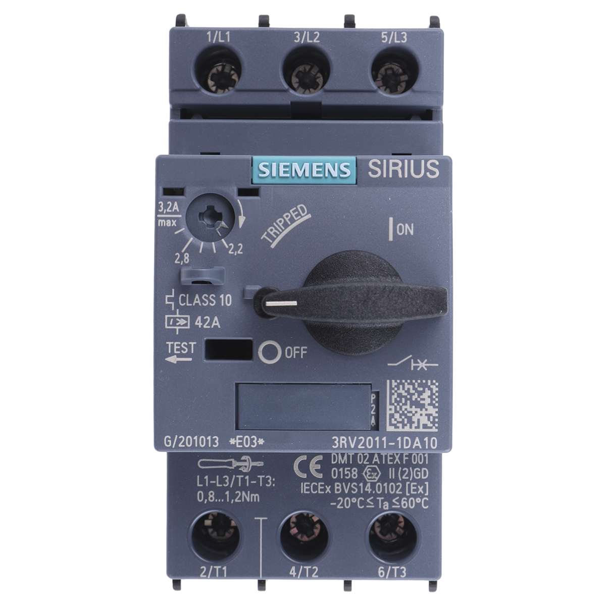 Siemens 3RV2 Circuit Breaker 2.8-4A