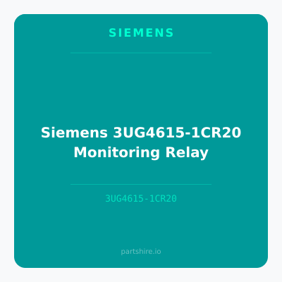 Siemens 3UG4615-1CR20 Monitoring Relay