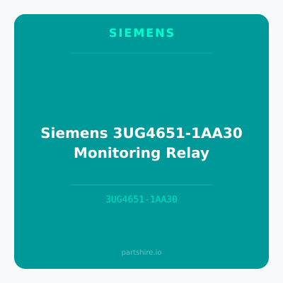 Siemens 3UG4651-1AA30 Monitoring Relay