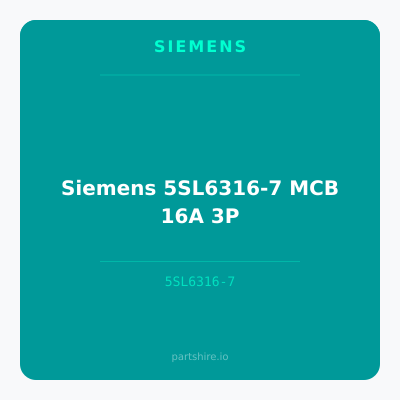Siemens 5SL6316-7 MCB 16A 3P