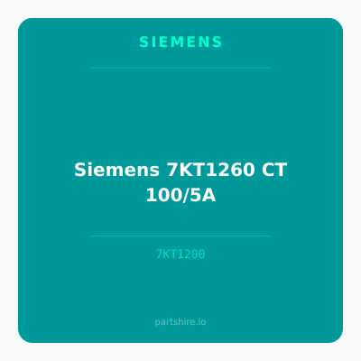 Siemens 7KT1260 CT 100/5A