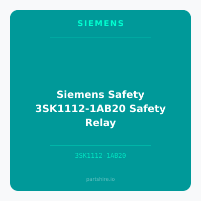 Siemens Safety 3SK1112-1AB20 Safety Relay