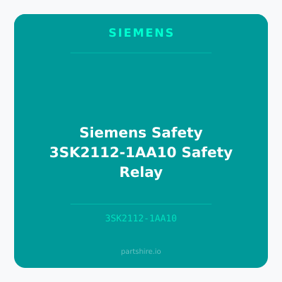 Siemens Safety 3SK2112-1AA10 Safety Relay