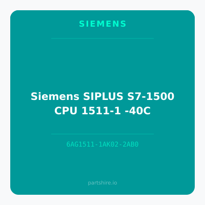 Siemens SIPLUS S7-1500 CPU 1511-1 -40C