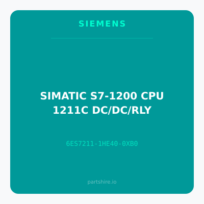 SIMATIC S7-1200 CPU 1211C DC/DC/RLY