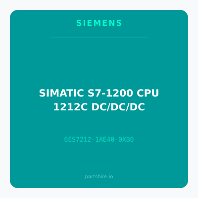 SIMATIC S7-1200 CPU 1212C DC/DC/DC