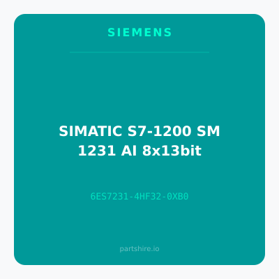 SIMATIC S7-1200 SM 1231 AI 8x13bit