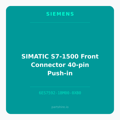 SIMATIC S7-1500 Front Connector 40-pin Push-in