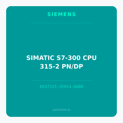 SIMATIC S7-300 CPU 315-2 PN/DP