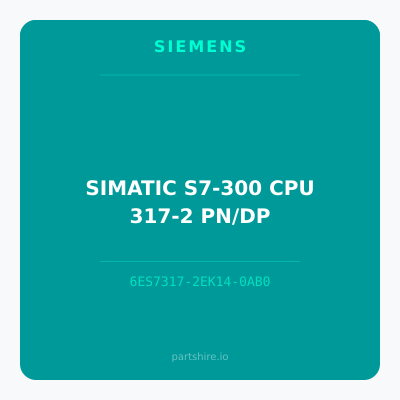 SIMATIC S7-300 CPU 317-2 PN/DP