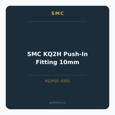 SMC KQ2H Push-In Fitting 10mm