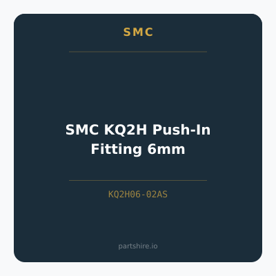 SMC KQ2H Push-In Fitting 6mm