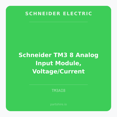 Schneider TM3 8 Analog Input Module, Voltage/Current