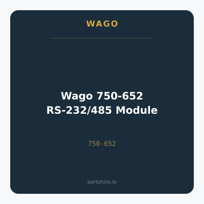 Wago 750-652 RS-232/485 Module